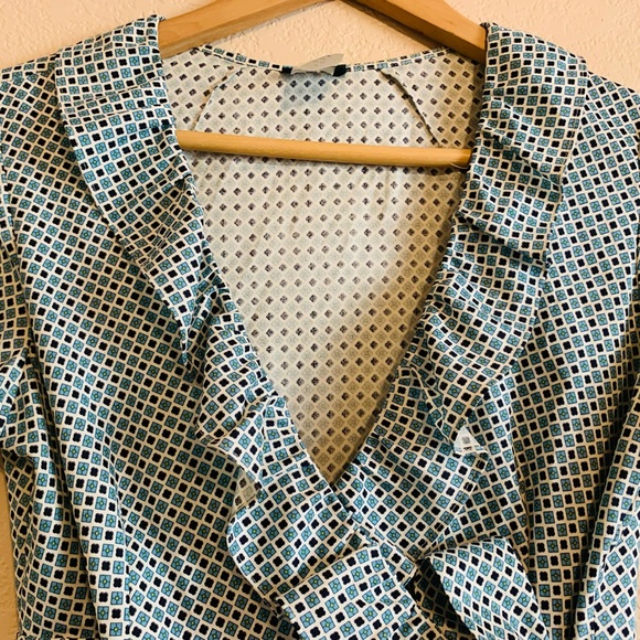 J. Crew Wrap Dress Mid Length 100% Silk- So lovely, lightweight, and feminine. - Picture 5 of 14